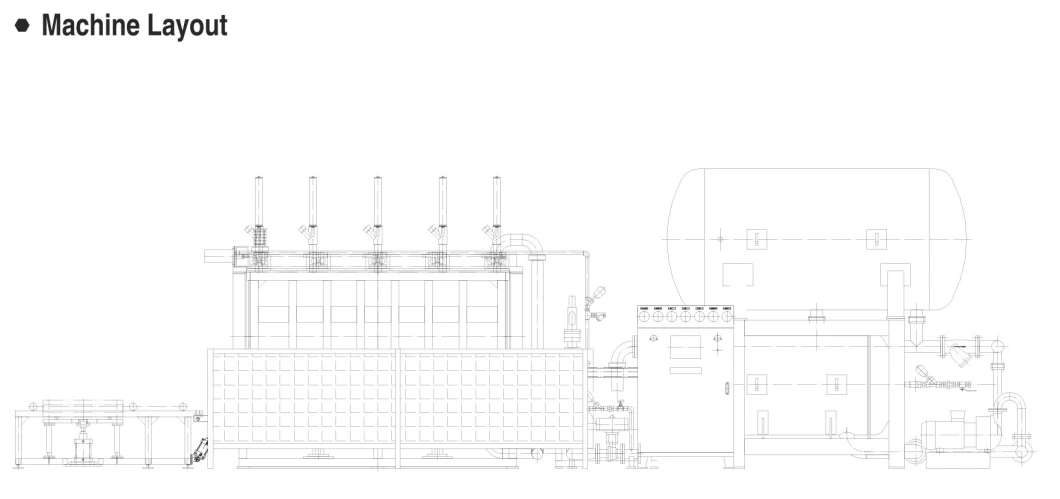 Automatic Vacuum EPS Foam Plate Sheet Block Moulding Making Machine