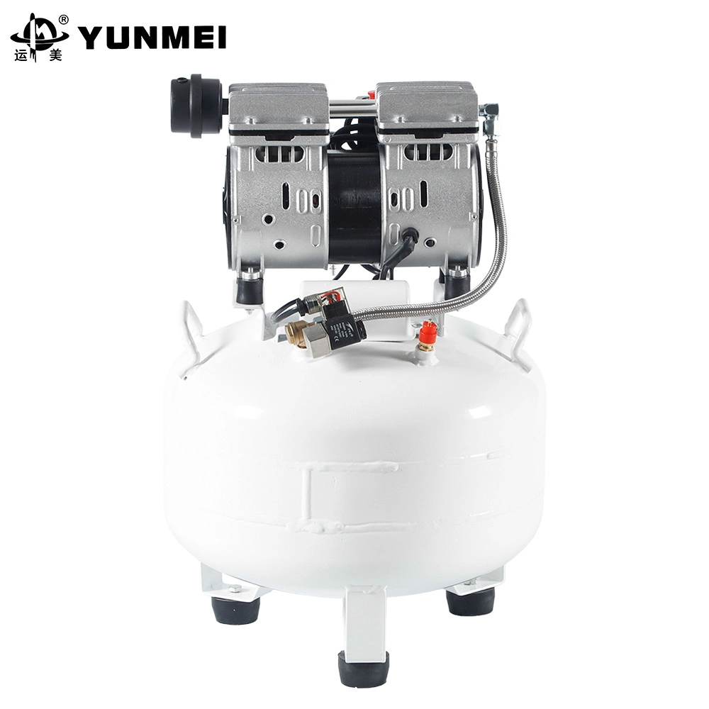 Dental Air Compressor Silence Oil Free 550W 25L Vertical Tank