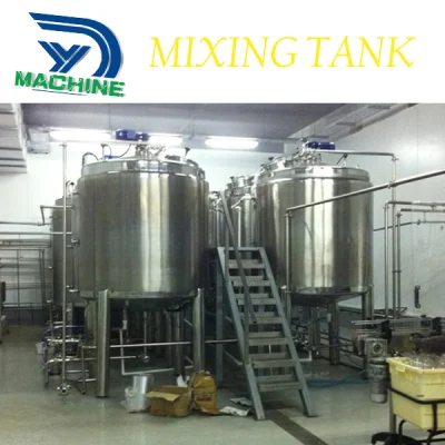 Stainless Steel Steam Jacketed Mixing Tank