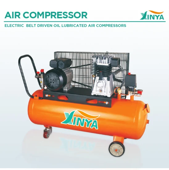 Xinya 230V 2HP 1500W Oil Injected High Performance Italy Type H Belt Drive Air Compressor 50L Tank