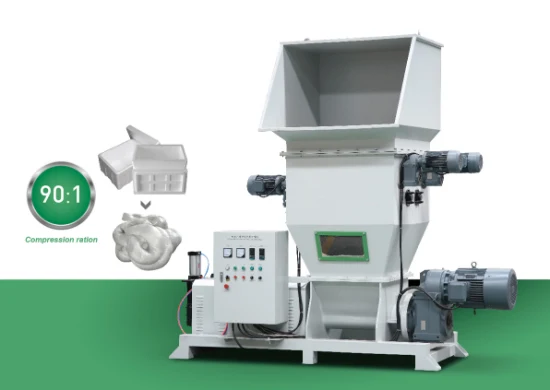 Shredding and Hot Melting Styrofoam EPS Recycling Machine, Hot Melt EPS Plastic Recycle Machine